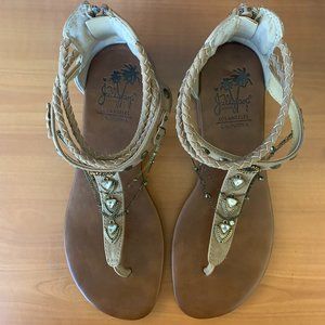 Bohemian, tan, Jellypop Elvie sandal size 9.5